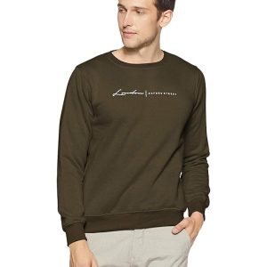 Qube By Fort Collins Men's Cotton Crew Neck Sweatshirt.